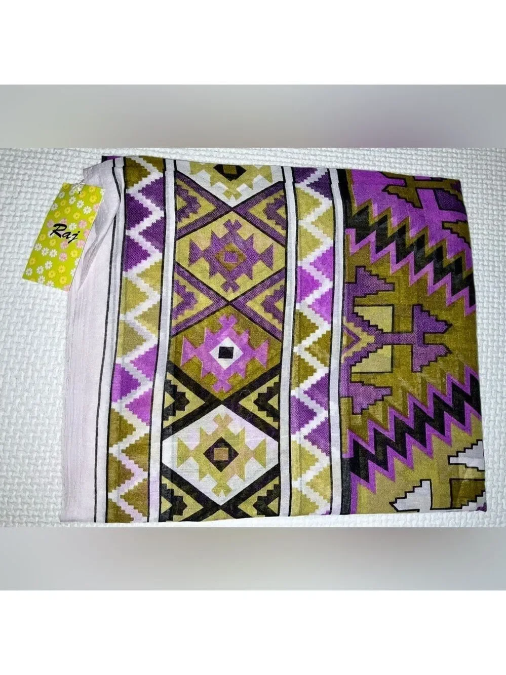 Raj‎ scarf - made in India - 100% cotton - approx 76” x 22”